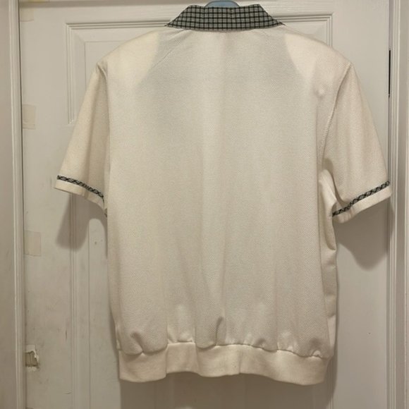 ALFRED DUNNER WOMEN'S WHITE BLOUSE EMBROIDERED PLAID COLLAR AND BUTTONS … - Picture 6 of 6